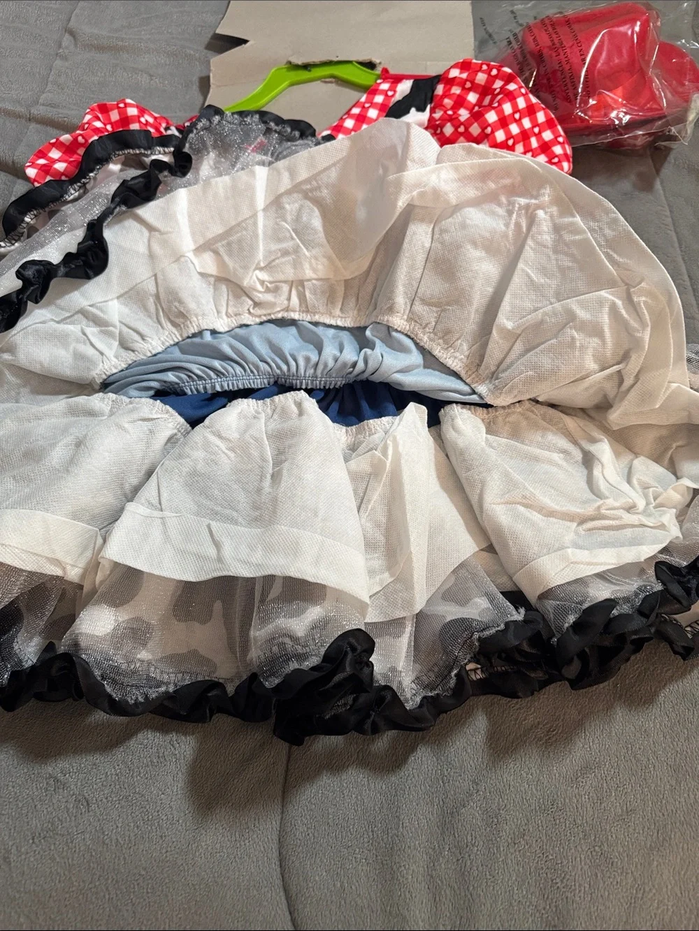 Goodmark rodeo princess Halloween Cowgirl Costume Dress red blue black Sz: 3-4T